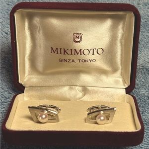 MIKIMOTO Pearl Cufflinks